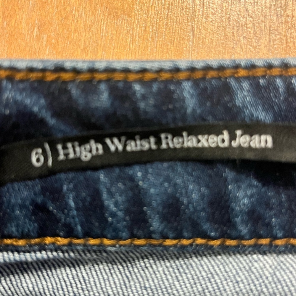 Talbots High Waist Straight Relaxed Jeans Womens 6 Michele Blue Medium Wash - Picture 6 of 11